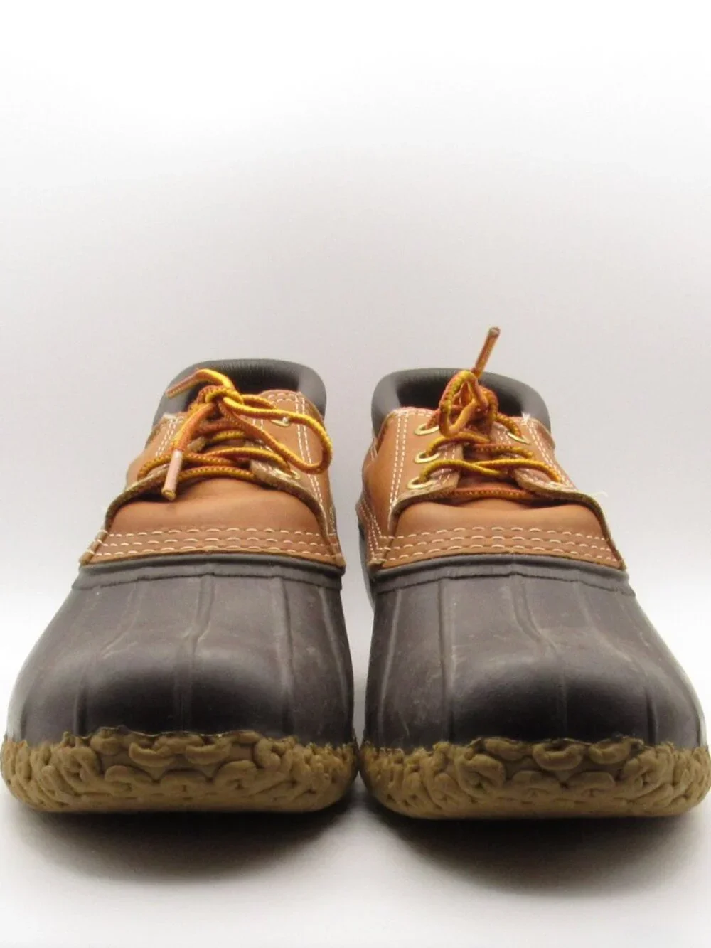 L.L.Bean Brown Leather Bean Boots Gumshoes Size 10 Made in USA Exel Cond- 175060